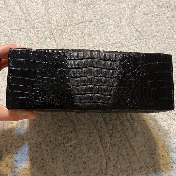 Vintage 60’s Malaysia Reptile House Crocodile Handbag - Picture 5 of 11